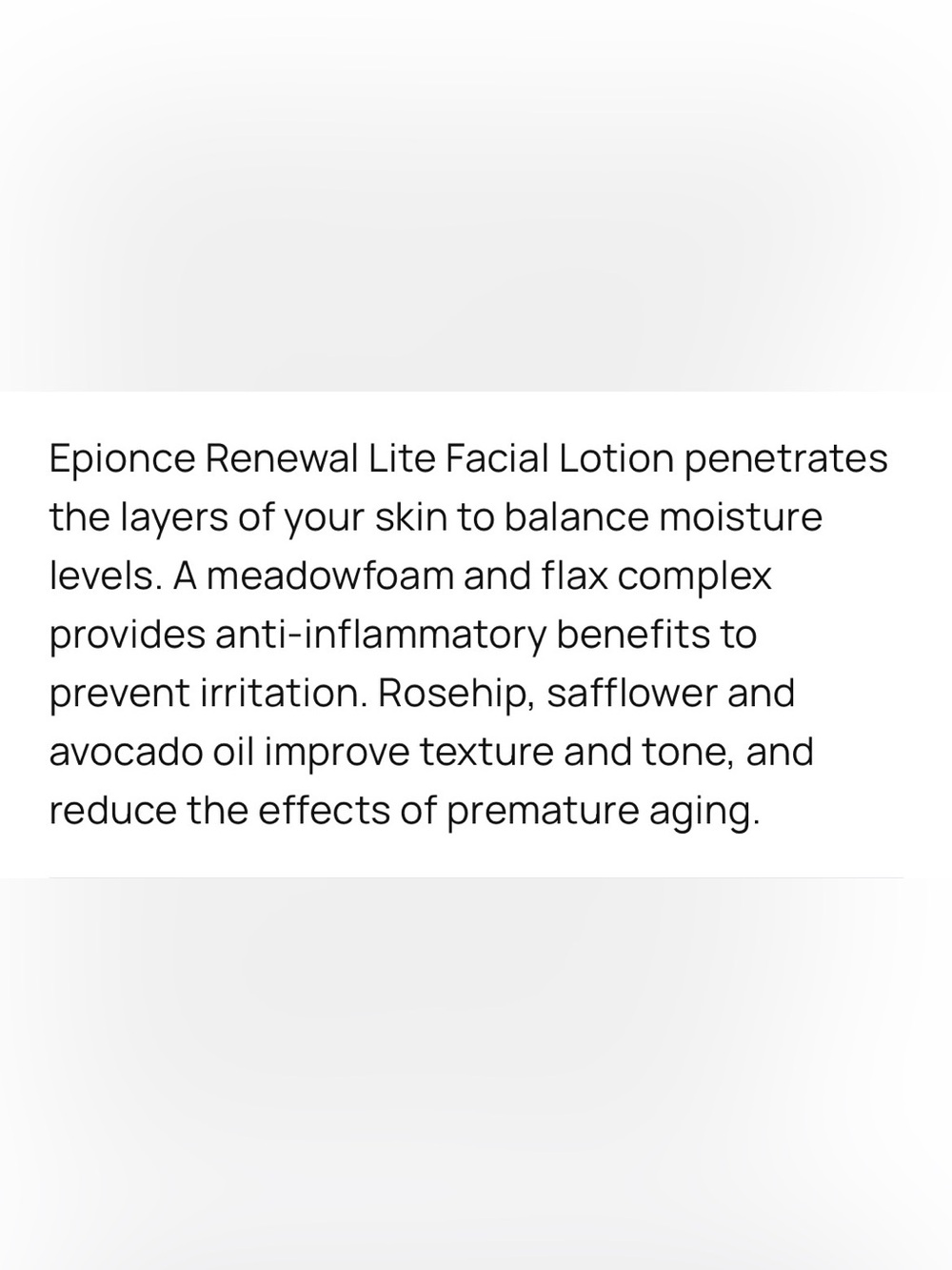 Epionce Renewal Lite Facial Lotion - Picture 4 of 5